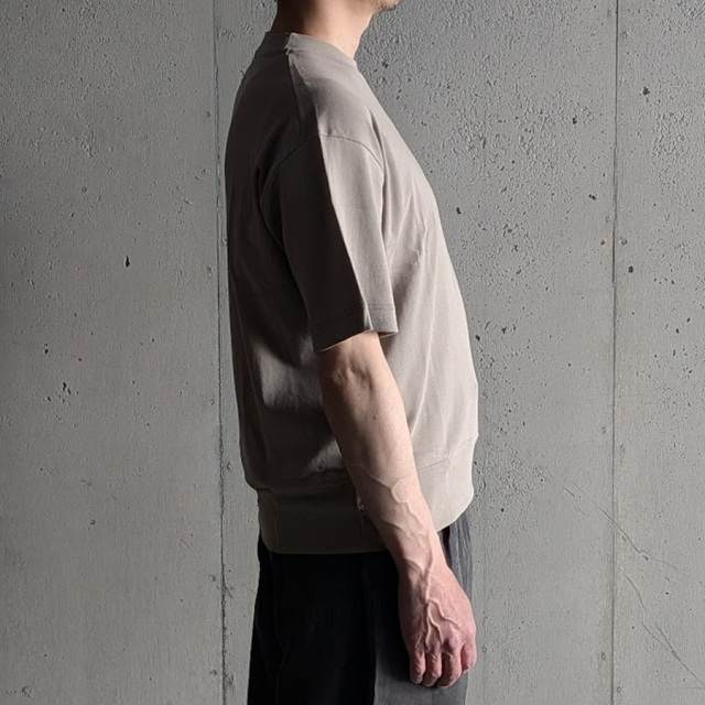 GICIPI ( ジチピ ) 2603P / TONNO（トーンノ）/ クルーネック リラックスフィット Tシャツ (Bianco/WHITE) (Nero/BLACK)(Pergamena/GREIGE) 