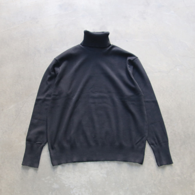 　GICIPI ( ジチピ ) 2202A / TIGRE(ティーグレ) / UNISEX (MEN'S)/ COTTON TURTLE NECK L/S /タートルネック ニットソー (Nero /ブラック)