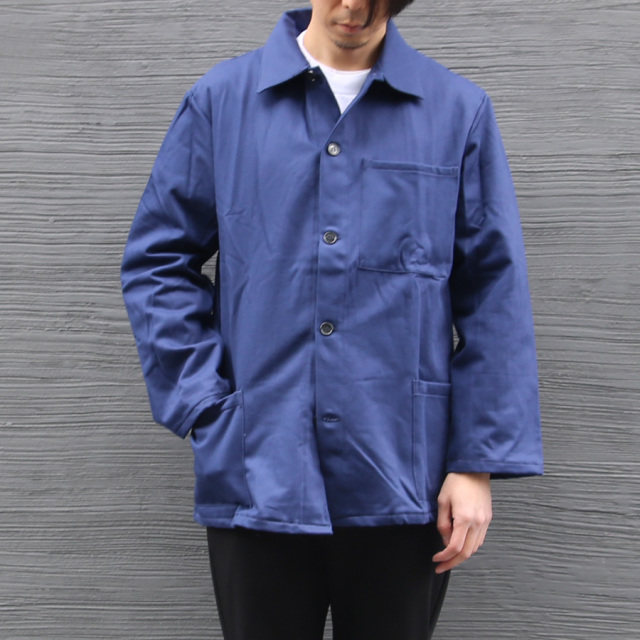 DEAD STOCK MILITARY (デッドストック ミリタリー) ITALIAN ARMY / ITALIAN ARMY COTTON TWILL WORK COVERALL / イタリアンアーミー (イタリア軍) コットンツイル ワークカバーオール ジャケット  (NAVY)