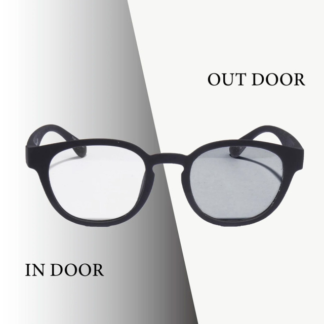  jugaad14 (ジュガードフォーティーン) [OCEAN CLEAR] フレーム CLEAR / DEEP BLACK / レンズ(調光レンズ) / サングラス / Photochromatic Lens SUNGLASS / 鯖江メイド / 超軽量 23g/ エシカル素材のみ使用 / サングラス