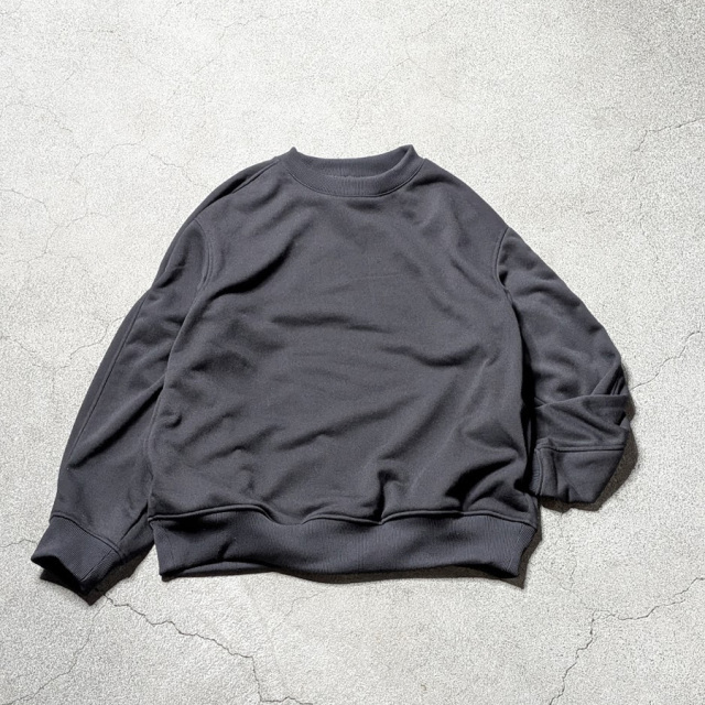 LAMOND (ラモンド) LM-C-214 [ STITCH WORK LIGHT SWEAT ] ステッチワーク ライトスウェット (ASH GRAY) (BLACK)