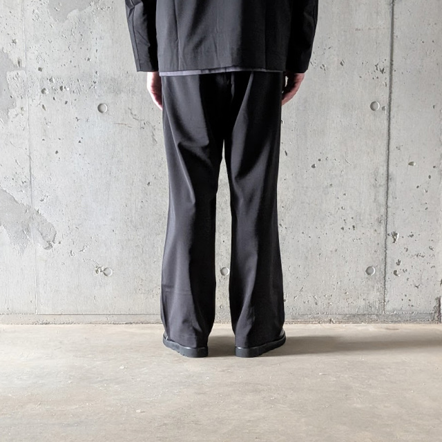 LM-P-140-TH [Twill Twist Wide Pants] ツイルツイストワイドイージーパンツ (BLACK)