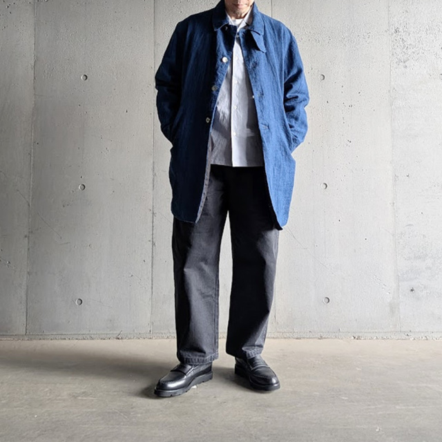 LAMOND (ラモンド) LM-S-097-LI [ COTTON/LINEN WASHER JACKET ] コットン/リネン ワッシャー シャツ ジャケット (SUMIKURO) (SAX GRAY)