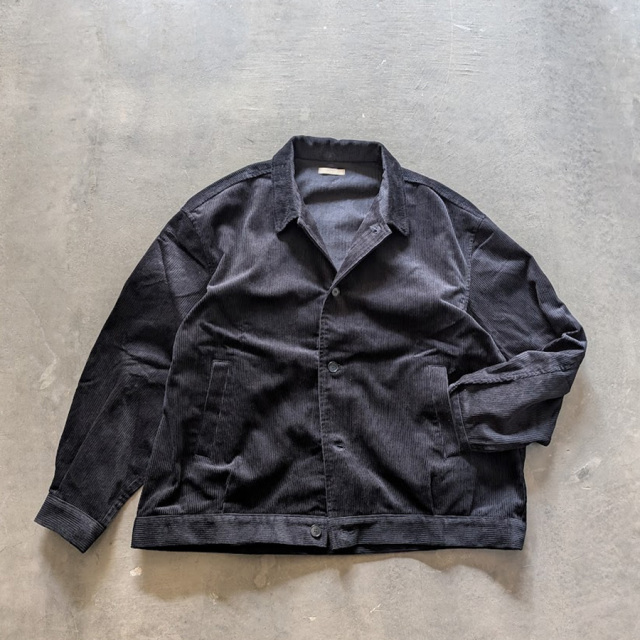 LAMOND (ラモンド) LM-S-109-CDY [Corduroy Short Blouson] コーデュロイショートブルゾン (BLACK) (DARK MOSS)