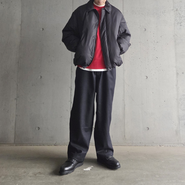 LAMOND (ラモンド) LM-O-134 [  SOTEIN COLLAR DOWN JACKET  ] ステンカラーダウンジャケット (BLACK)