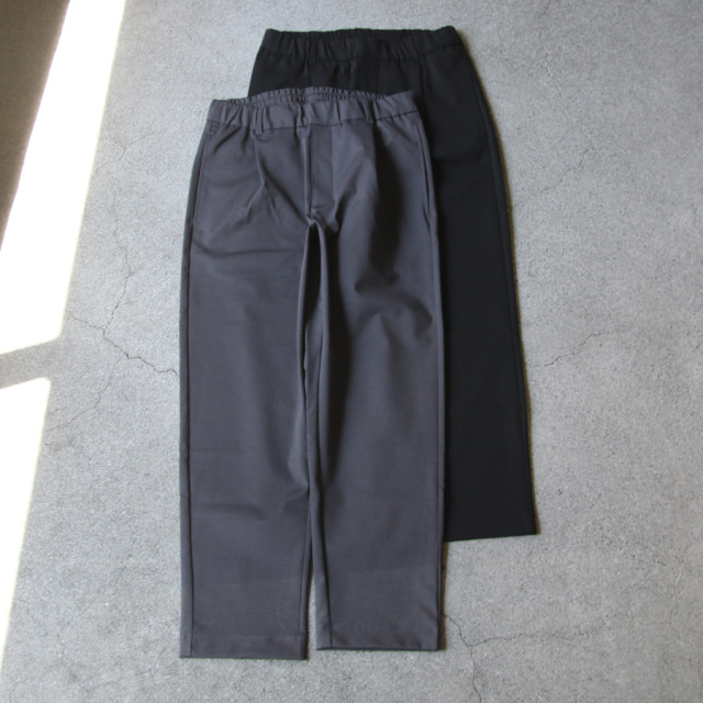 LAMOND (ラモンド) LM-P-122 [ PONTE RELAX PANTS ] ハイゲージストレッチポンチジャージー リラックスパンツ (BLACK) (CHARCOAL)