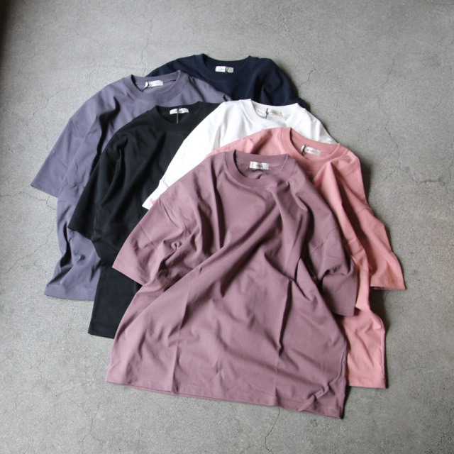 alvana (アルヴァナ) ALV-00117 [ 空防 S/S TEE SHIRTS ] 空紡天竺 ショートスリーブ クルーネック TEE シャツ (LEAF PINK)