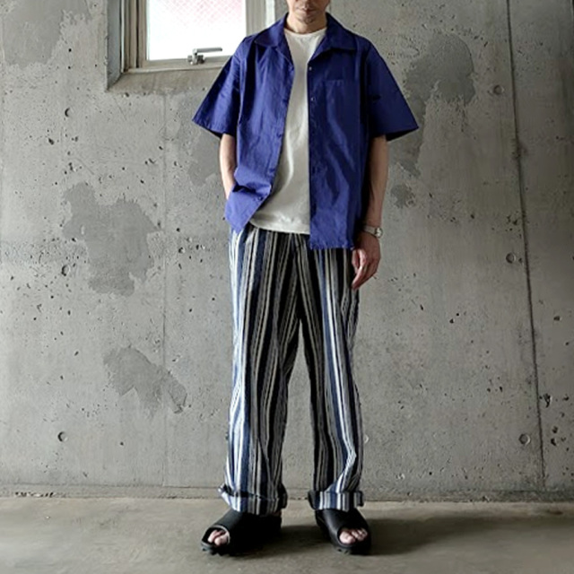 MASTER & CO（マスターアンドコー） [ STRIPED COTTON LONG TOROUSERS / DRAWSTRING ] ストライプドコットンロングトラウザー/ドローストリング (NAVY STRIPE) (YELLOW STRIPE)