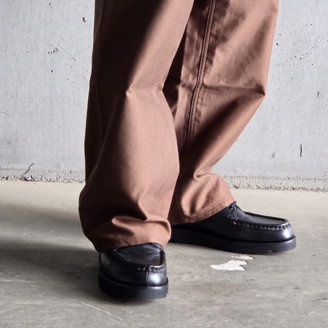 Marbot(マルボー)  MAR2412001 [ MOCCASIN SHOES ] Vibram SOLE ステアハイド モカシンシューズ (BLACK EMBOSSED)