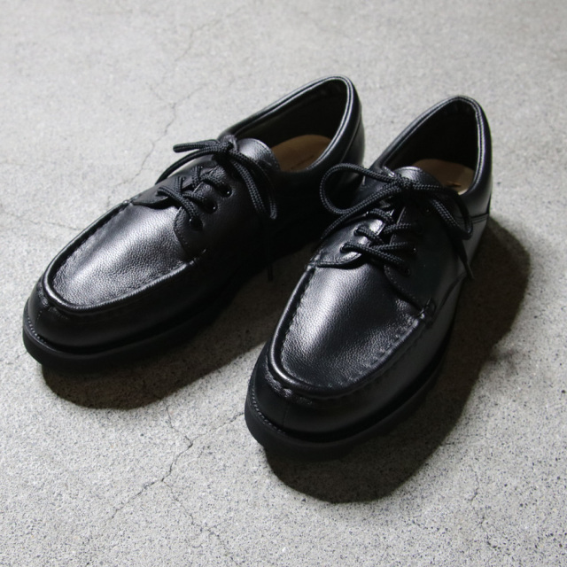 Marbot(マルボー)  MAR2412001 [ MOCCASIN SHOES ] Vibram SOLE ステアハイド モカシンシューズ (BLACK EMBOSSED)