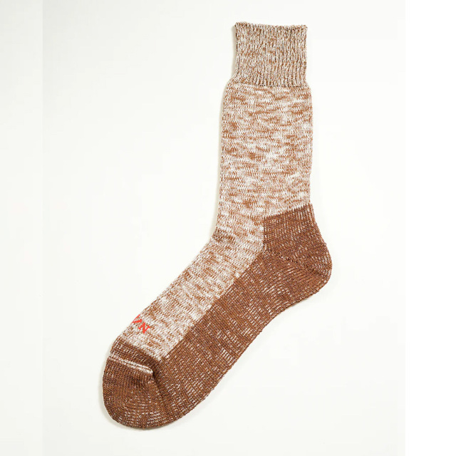 NIGEL  CABOURN (ナイジェルケーボン)  [MAINE LINE] 80510069001 [TWO TONE SOCKS] ツートンソックス (DARK BROWN) (DARK GREEN)
