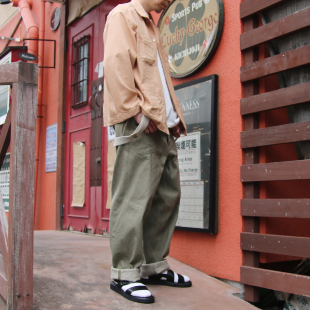 NIGEL  CABOURN (ナイジェルケーボン)  [MAINE LINE] 80500011005 [30s US ARMY DENIM] 12.5oz ユーティリティーデニムパンツ (INDIGO) (GREEN)