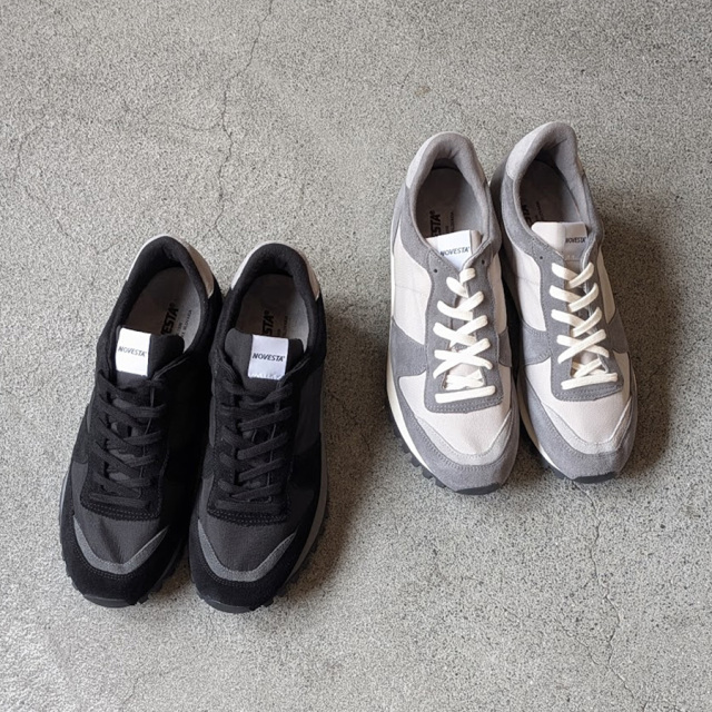 NOVESTA (ノヴェスタ) [MARATHON TRAIL] マラソン トレイル スニーカー (BLACK) (GREY)