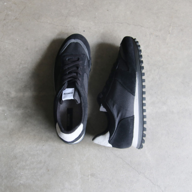 NOVESTA (ノヴェスタ) [MARATHON TRAIL] マラソン トレイル スニーカー (BLACK) (GREY)