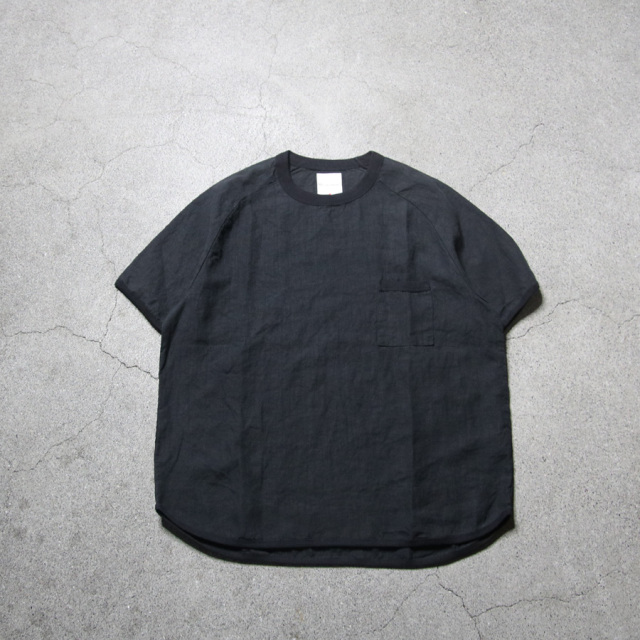 Re made in tokyo japan (アールイーメイドイントウキョウジャパン)  No7919S-CT [ French Linen T-shirt ] フレンチリネン ポケTEE (4COLOUR)