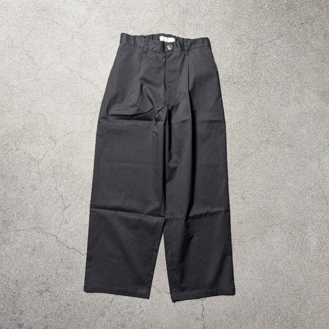 Re made in tokyo japan (アールイーメイドイントウキョウジャパン) 3825S-BT [ Ramie Solotex Twill Tuck Wide PTS ] ラミーソロテックスツイル タックワイドパンツ (BLACK)(NAVY)(BEIGE) 