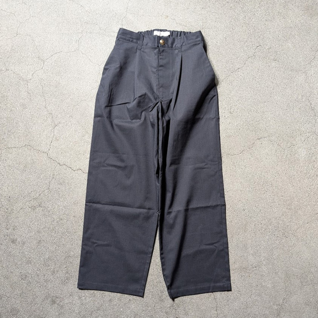 Re made in tokyo japan (アールイーメイドイントウキョウジャパン) 3825S-BT [ Ramie Solotex Twill Tuck Wide PTS ] ラミーソロテックスツイル タックワイドパンツ (BLACK)(NAVY)(BEIGE) 