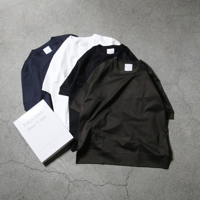 Re made in tokyo japan (アールイーメイドイントウキョウジャパン) No6022S-CT [ Half Sleeve Wide Dress T-Shirt ] ハーフスリーブ ワイド ドレス Tシャツ (BLACK) 