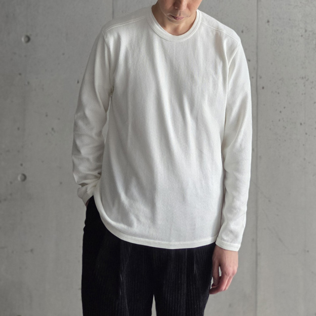 Re made in tokyo japan　(アールイーメイドイントウキョウジャパン) 3123A-PI  [ PERFECT INNER THERMAL CREW NECK ] パーフェクトインナー サーマル クルーネック L/Sカットソー (WHITE)(BLACK)(CHARCOAL)(NAVY)
