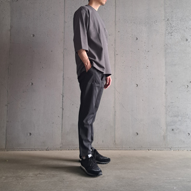 Re made in tokyo japan (アールイーメイドイントウキョウジャパン) 1124S-BT [ Ramie Solotex Twill Tuck PTS ] ラミーソロテックスツイル タックパンツ (BLACK)(NAVY) 
