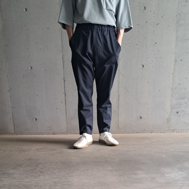 Re made in tokyo japan (アールイーメイドイントウキョウジャパン) 1124S-BT [ Ramie Solotex Twill Tuck PTS ] ラミーソロテックスツイル タックパンツ (BLACK)(NAVY) 