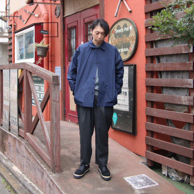 STILL BY HAND (スティルバイハンド) [BL01251] SILICONE COATED SHIRTS JACKET / シリコンコート シャツジャケット (DEEP BLUE)