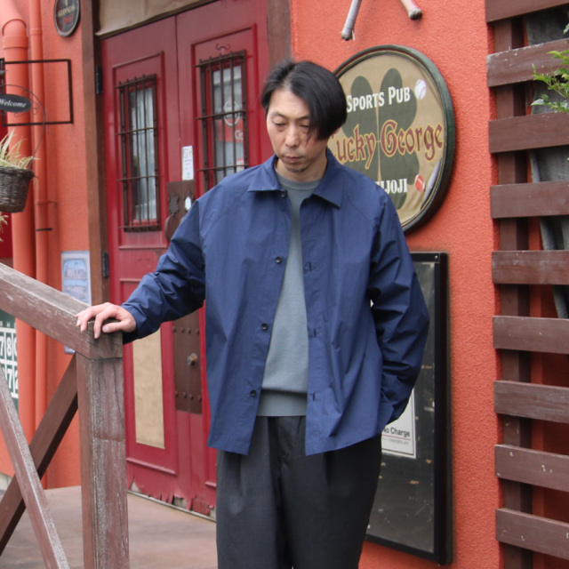 STILL BY HAND (スティルバイハンド) [BL01251] SILICONE COATED SHIRTS JACKET / シリコンコート シャツジャケット (DEEP BLUE)