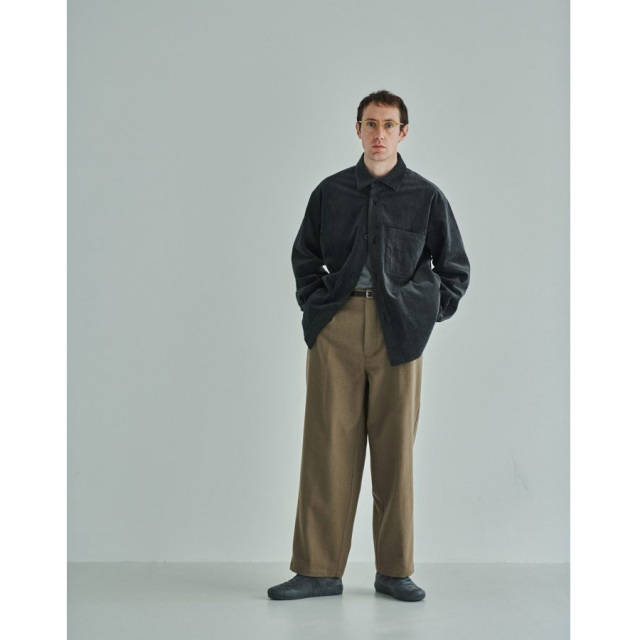 STILL BY HAND (スティルバイハンド)  [ BL02253 ] Corduroy shirt jacket コーデュロイ シャツジャケット (BLUE CHARCOAL)