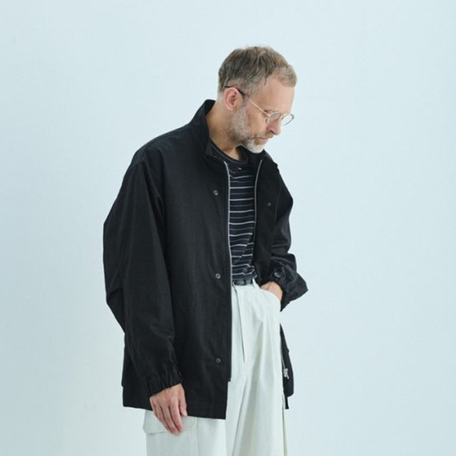STILL BY HAND (スティルバイハンド)  [ BL02261 ] Stand collar blouson スタンドカラーブルゾン (CHARCOAL)