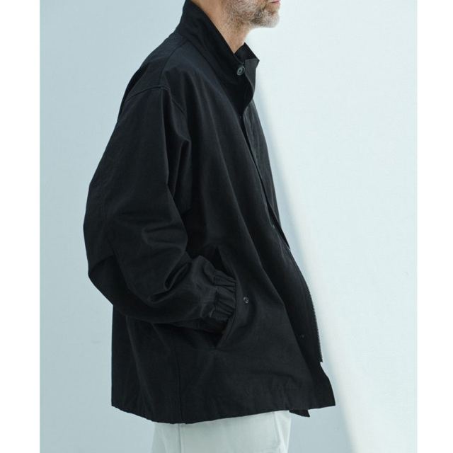 STILL BY HAND (スティルバイハンド)  [ BL02261 ] Stand collar blouson スタンドカラーブルゾン (CHARCOAL)