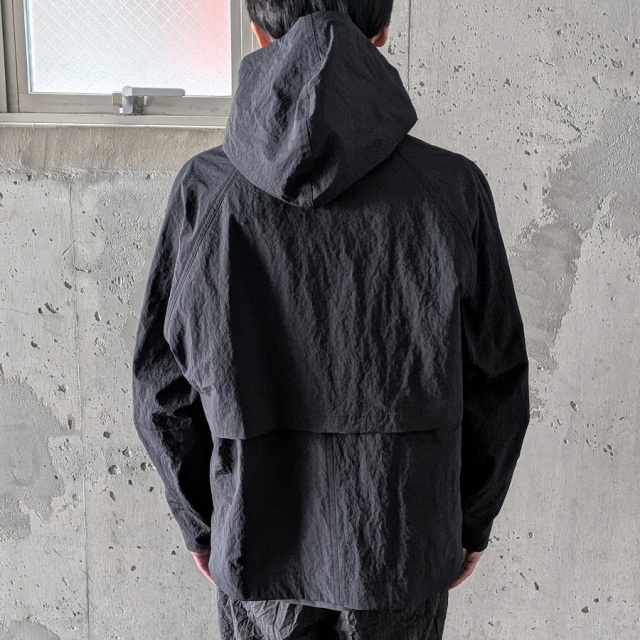 STILL BY HAND (スティルバイハンド) [BL03263]  CRISPY HOODED BLOUSON / フーデッドブルゾン (BLACK)