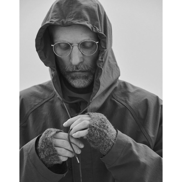 STILL BY HAND (スティルバイハンド) [BL03263]  CRISPY HOODED BLOUSON / フーデッドブルゾン (BLACK)