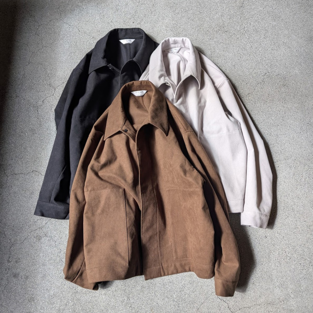 STILL BY HAND (スティルバイハンド)  [ BL07263 ] Synthetic leather short blouson /シンセティックレザーショートブルゾン (INK BLACK) (BROWN) (TAUPE)