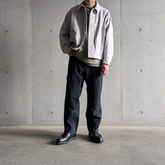 STILL BY HAND (スティルバイハンド)  [ BL07263 ] Synthetic leather short blouson /シンセティックレザーショートブルゾン (INK BLACK) (BROWN) (TAUPE)