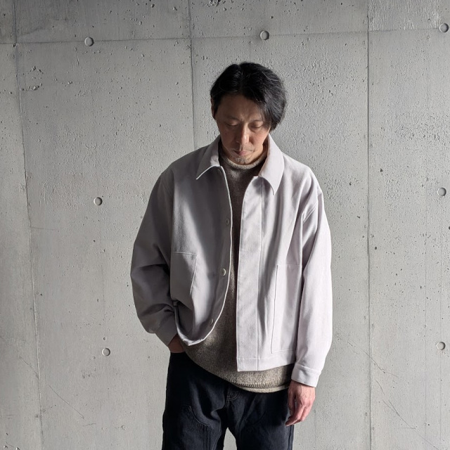STILL BY HAND (スティルバイハンド)  [ BL07263 ] Synthetic leather short blouson /シンセティックレザーショートブルゾン (INK BLACK) (BROWN) (TAUPE)