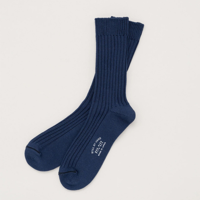 STILL BY HAND (スティルバイハンド)  [ GD07251 ]  BMP COTTON SOCKS / コットンソックス (GREY) (OFF WHITE) (WHITE)  (BLUE CHARCOAL)  (BLUE)  (DARK NAVY)  (BLACK)  シーズンレスで着用可