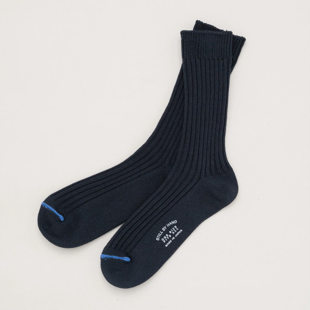 STILL BY HAND (スティルバイハンド)  [ GD07251 ]  BMP COTTON SOCKS / コットンソックス (GREY) (OFF WHITE) (WHITE)  (BLUE CHARCOAL)  (BLUE)  (DARK NAVY)  (BLACK)  シーズンレスで着用可