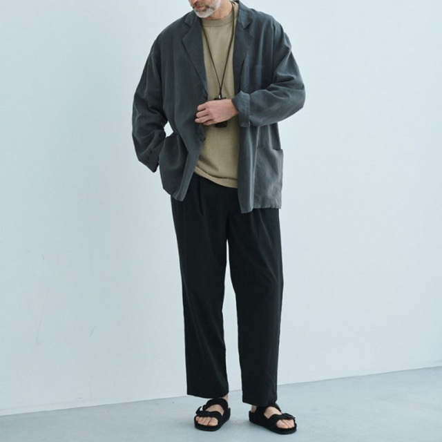 STILL BY HAND (スティルバイハンド) [JK01261] Airy 2B jacket / エアリー2Bジャケット (SLATE GREY)