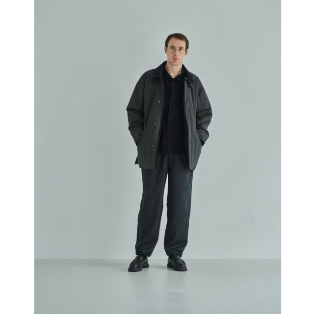 STILL BY HAND (スティルバイハンド)  [ PT05253 ]  Free adjusting wool pants / フリーアジャスティング ウールイージーパンツ (BLACK NAVY)