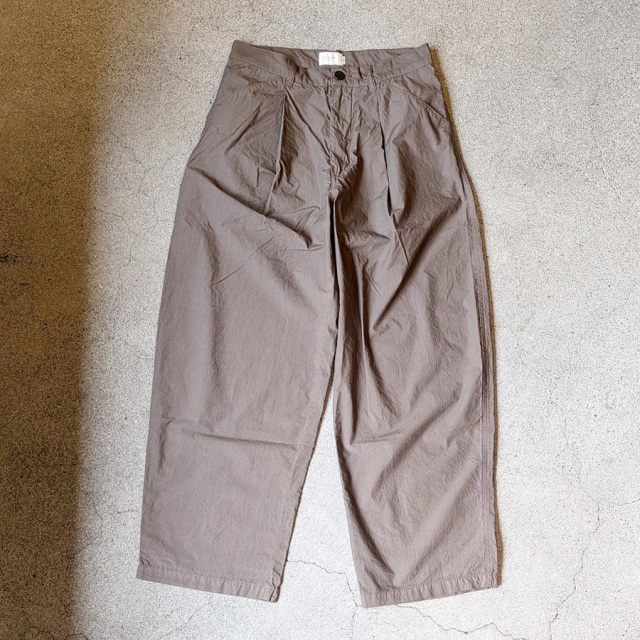 STILL BY HAND (スティルバイハンド)  [ PT09262 ] Typewriter Cotton Wide Pants / タイプライター コットン ワイドパンツ (BROWN CHARCOAL) (INK BLACK)