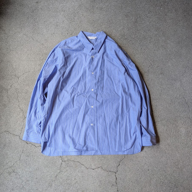 STILL BY HAND (スティルバイハンド)  [ SH00221 ] Regular collar shirt 先染め レギュラーカラーシャツ (BLUE STRIPE) (WHITE STRIPE) (WHITE)