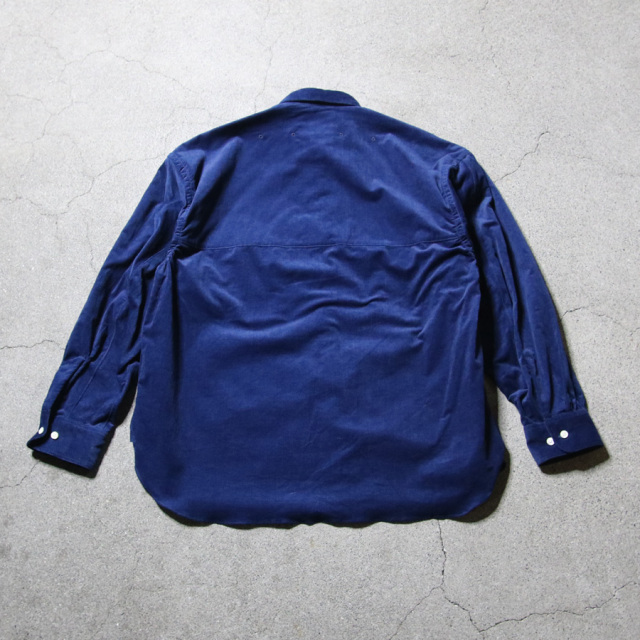 SUNNY ELEMENT (サニーエレメント) [CANYON SHIRT]　デッドストック インディゴベロア シャツ (INDIGO)