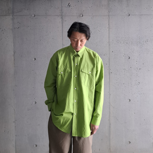 SUNNY ELEMENT (サニーエレメント) [ Countory Shirt ]　カントリーシャツ (GREEN)
