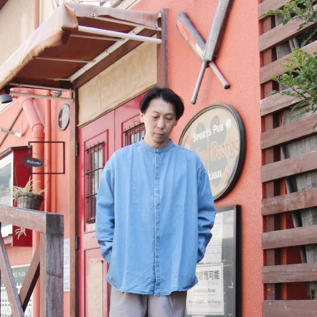 SEEALL (シーオール) [ EXTRA OVER BAND COLLAR SHIRTS ]  エクストラオーバー バンドカラー バンドカラーシャツ  (DENIM)