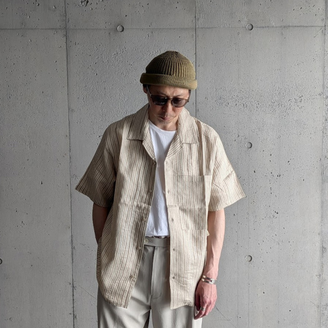 SEEALL (シーオール) [ GENERAL PURPOSE SHIRTS ] ジェネラルパーパスシャツ (NATURAL STRIPE)