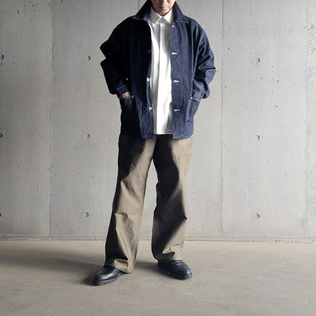 SKEWed （スキュー） [ WW2 CHOA JACKET (WR) ]  WW2 チョアジャケット/カバーオール (BLUE RINSE)