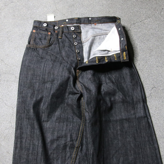 SKEWed （スキュー） [ 201/ ONE POCKET PANTS (LV) ]  5ポケットデニムパンツ (BLACK RINSE)