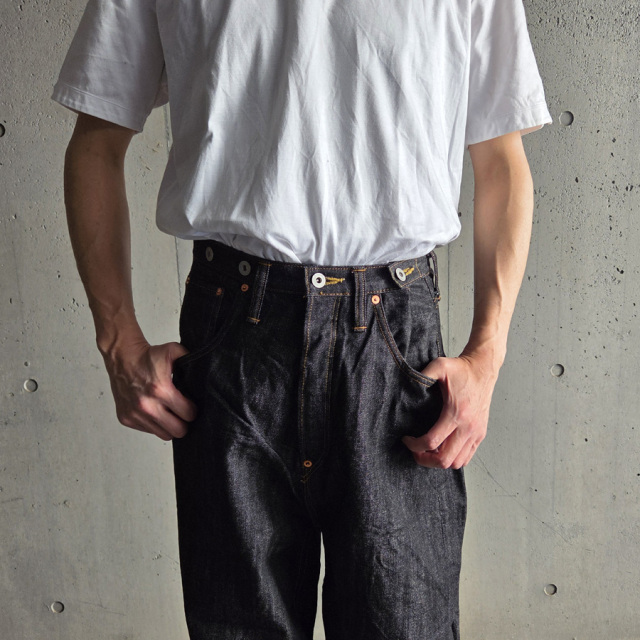 SKEWed （スキュー） [ 201/ ONE POCKET PANTS (LV) ]  5ポケットデニムパンツ (BLACK RINSE)