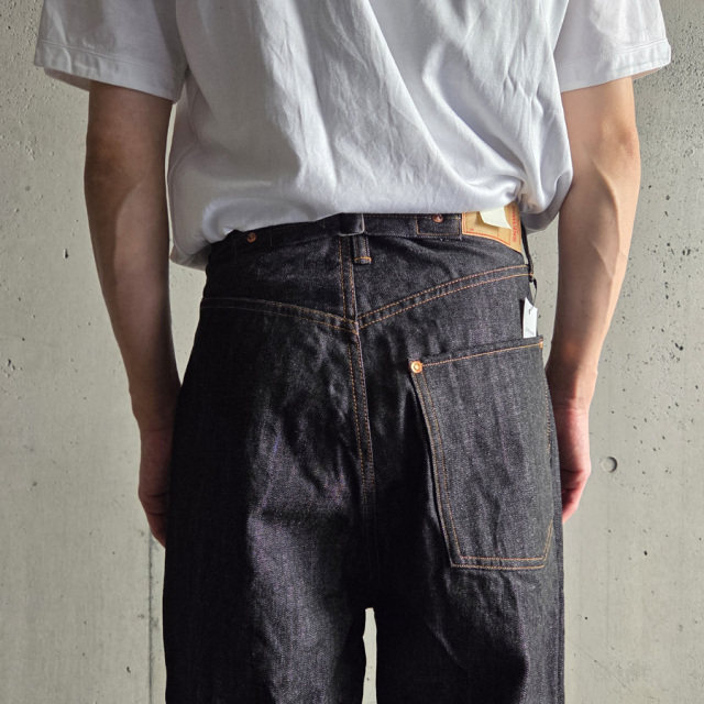 SKEWed （スキュー） [ 201/ ONE POCKET PANTS (LV) ]  5ポケットデニムパンツ (BLACK RINSE)