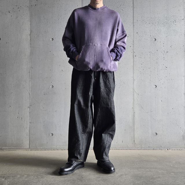 SKEWed （スキュー） [ 201/ ONE POCKET PANTS (LV) ]  5ポケットデニムパンツ (BLACK RINSE)